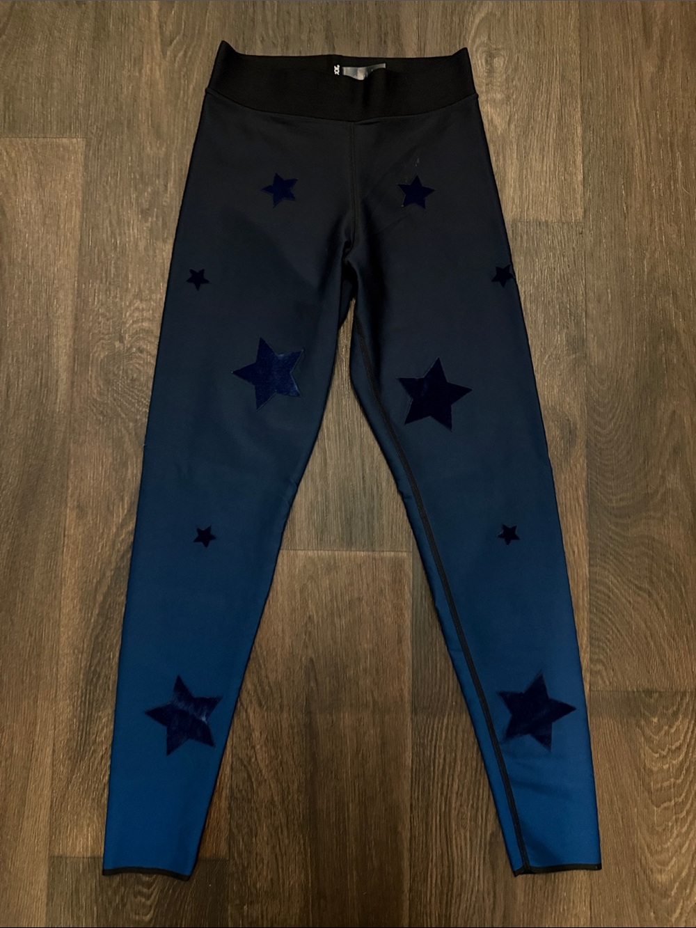 Ultracor Navy Blue velvet Star Print Leggings